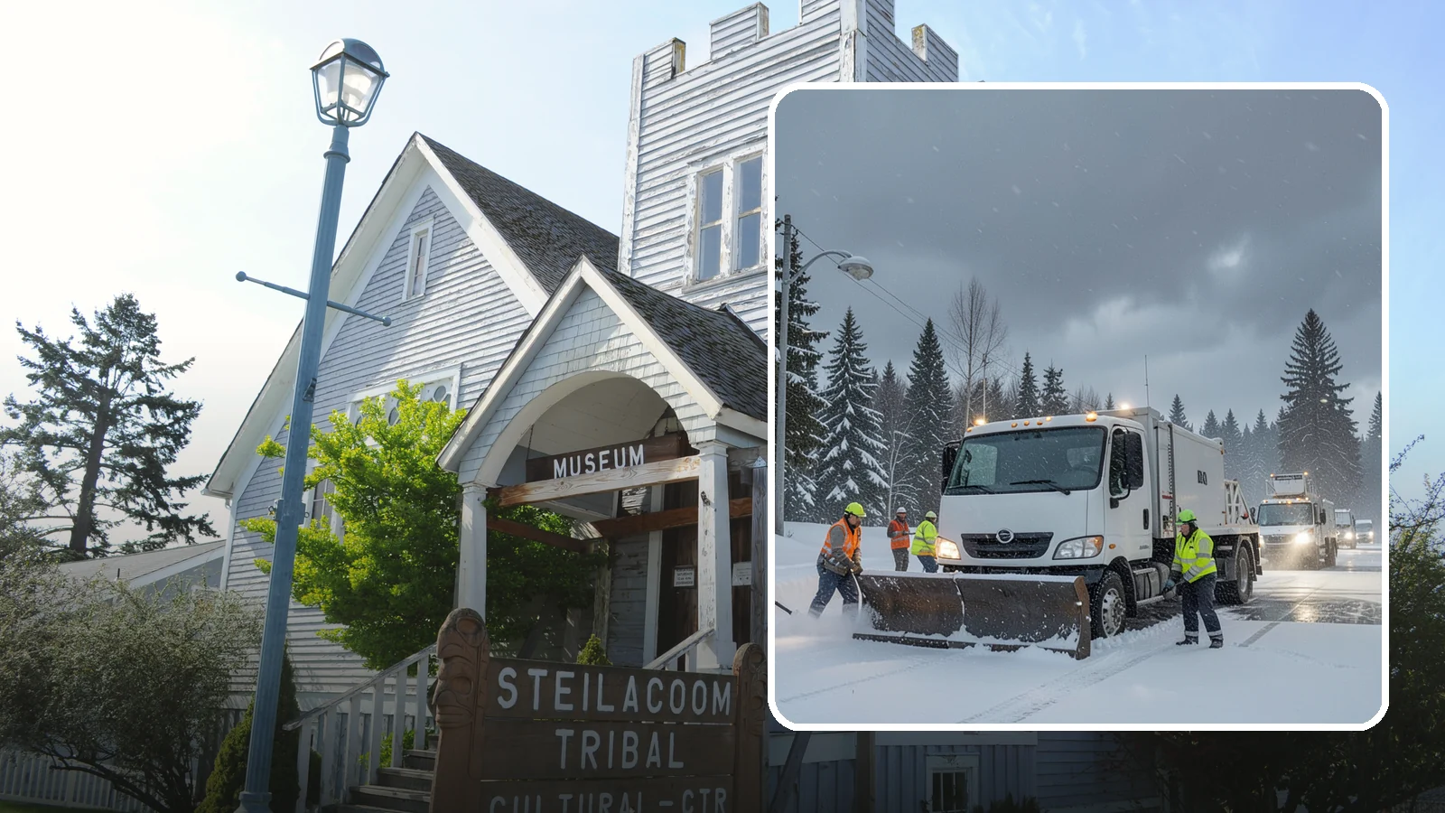 Emergency Commercial Snow Removal in Steilacoom, Pierce County, WA - Get rapid, on-call snow and ice response when an unexpected storm threatens to shut down your commercial property.