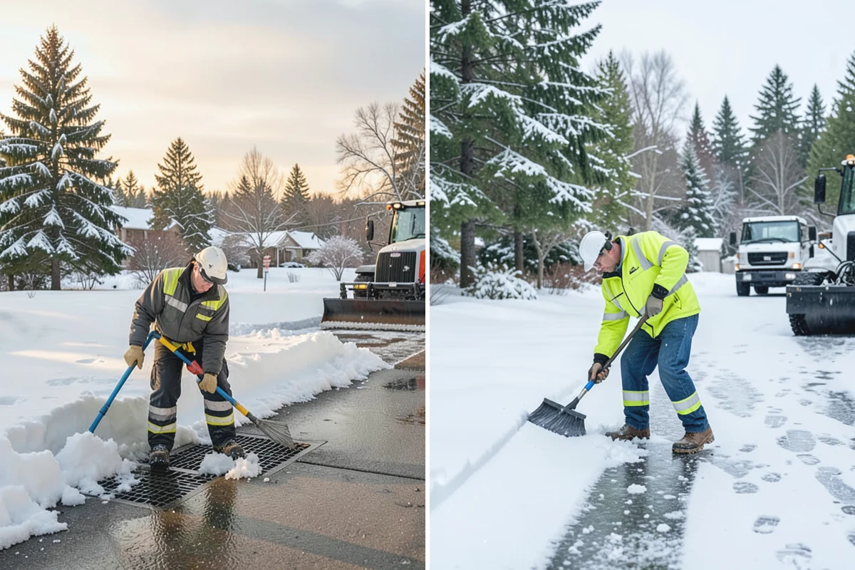 Emergency Commercial Snow Removal in Wilkeson, Pierce County, WA - Take your emergency call and confirm the critical access points