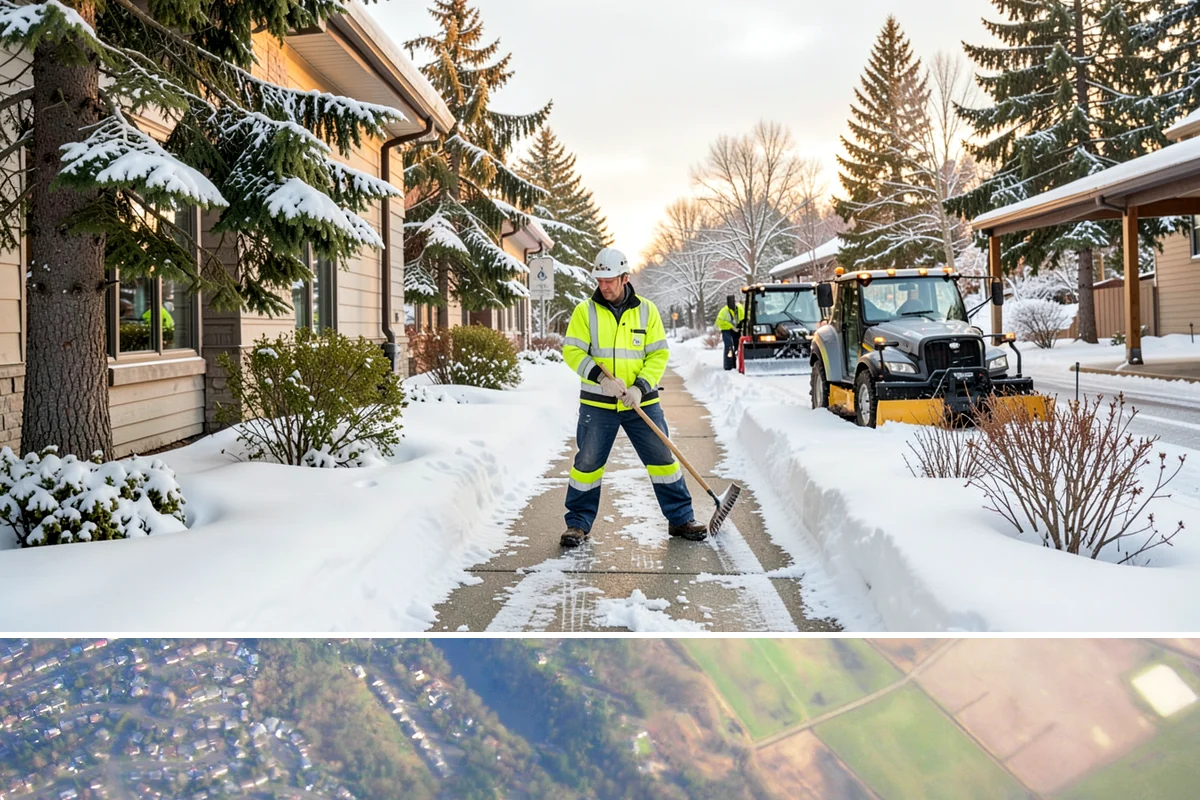 Emergency Deicing in Algona, King County, WA - Emergency deicing is available throughout winter whenever freeze-thaw conditions glaze surfaces, most often from November through...