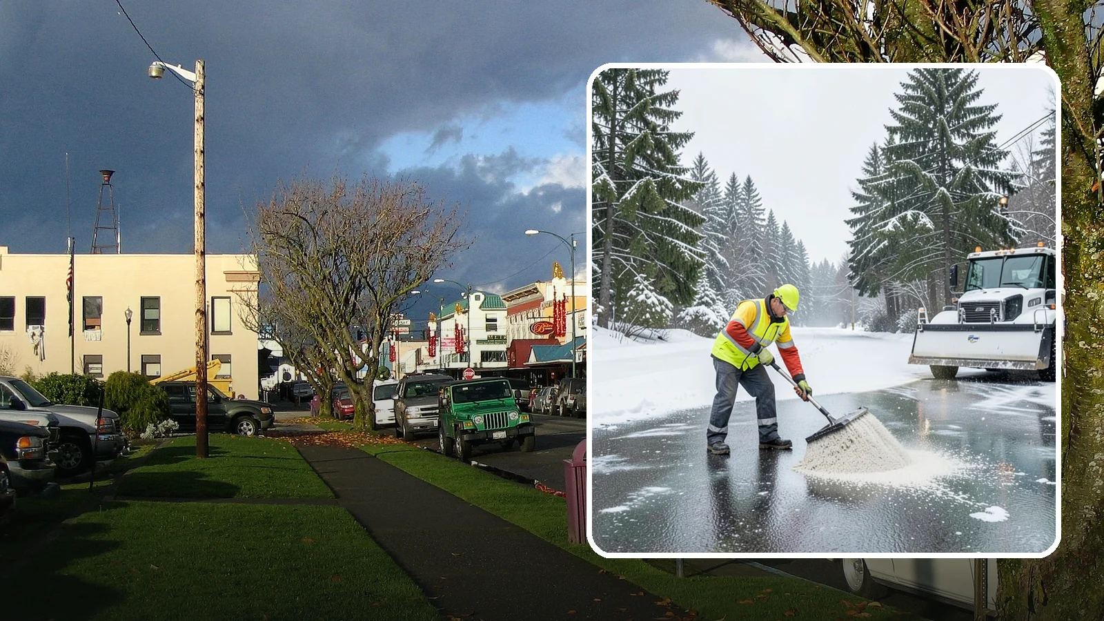 Emergency Deicing in Arlington, Snohomish County, WA - We respond fast across Western Washington to treat icy lots, walks, and entrances when a freeze turns your surfaces into a slip...