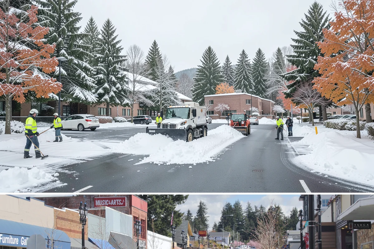 Emergency Deicing in Bothell, King County, WA - Emergency deicing is available throughout winter whenever freeze-thaw conditions glaze surfaces, most often from November through...