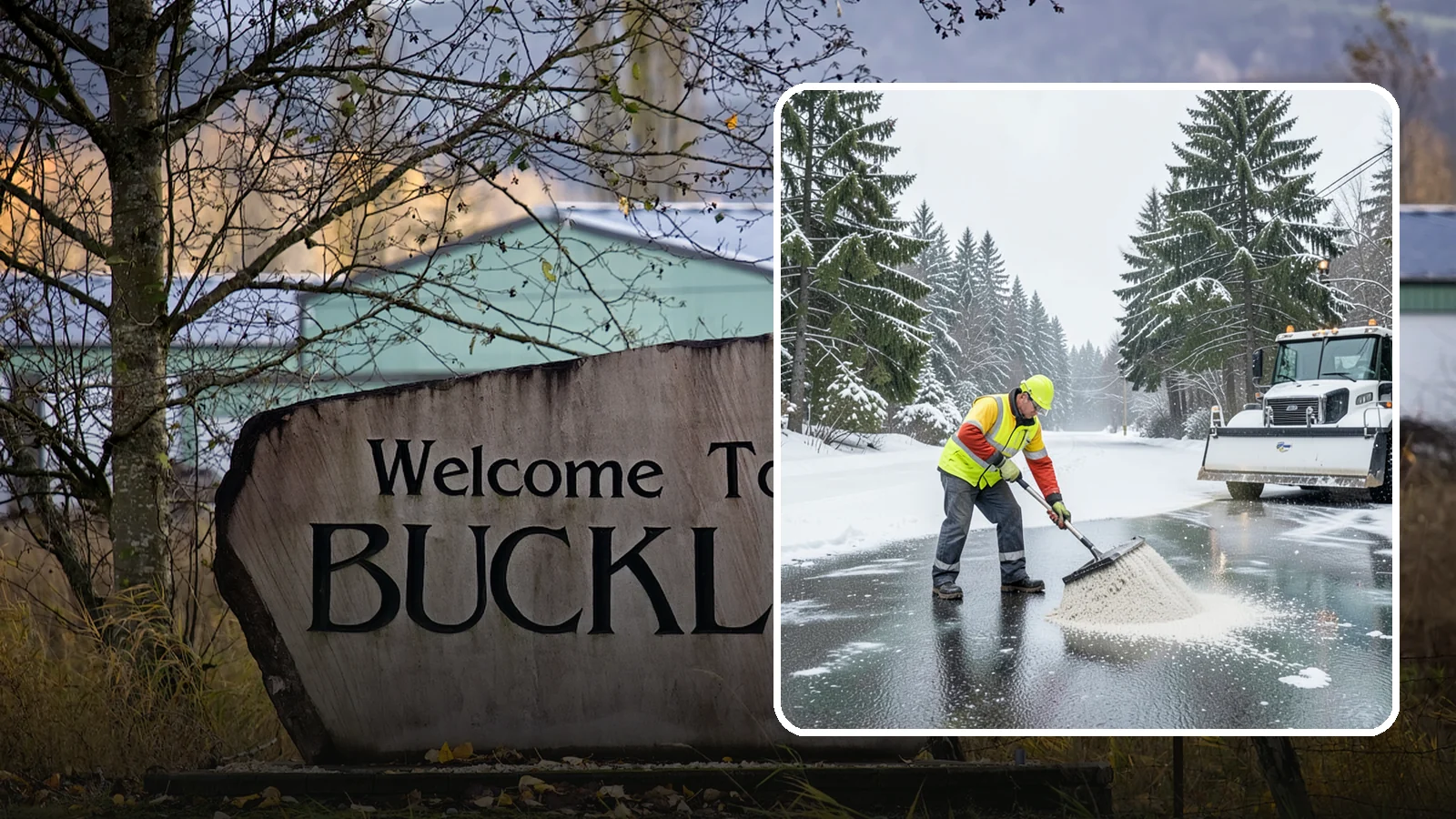 Emergency Deicing in Buckley, Pierce County, WA - We respond fast across Western Washington to treat icy lots, walks, and entrances when a freeze turns your surfaces into a slip...