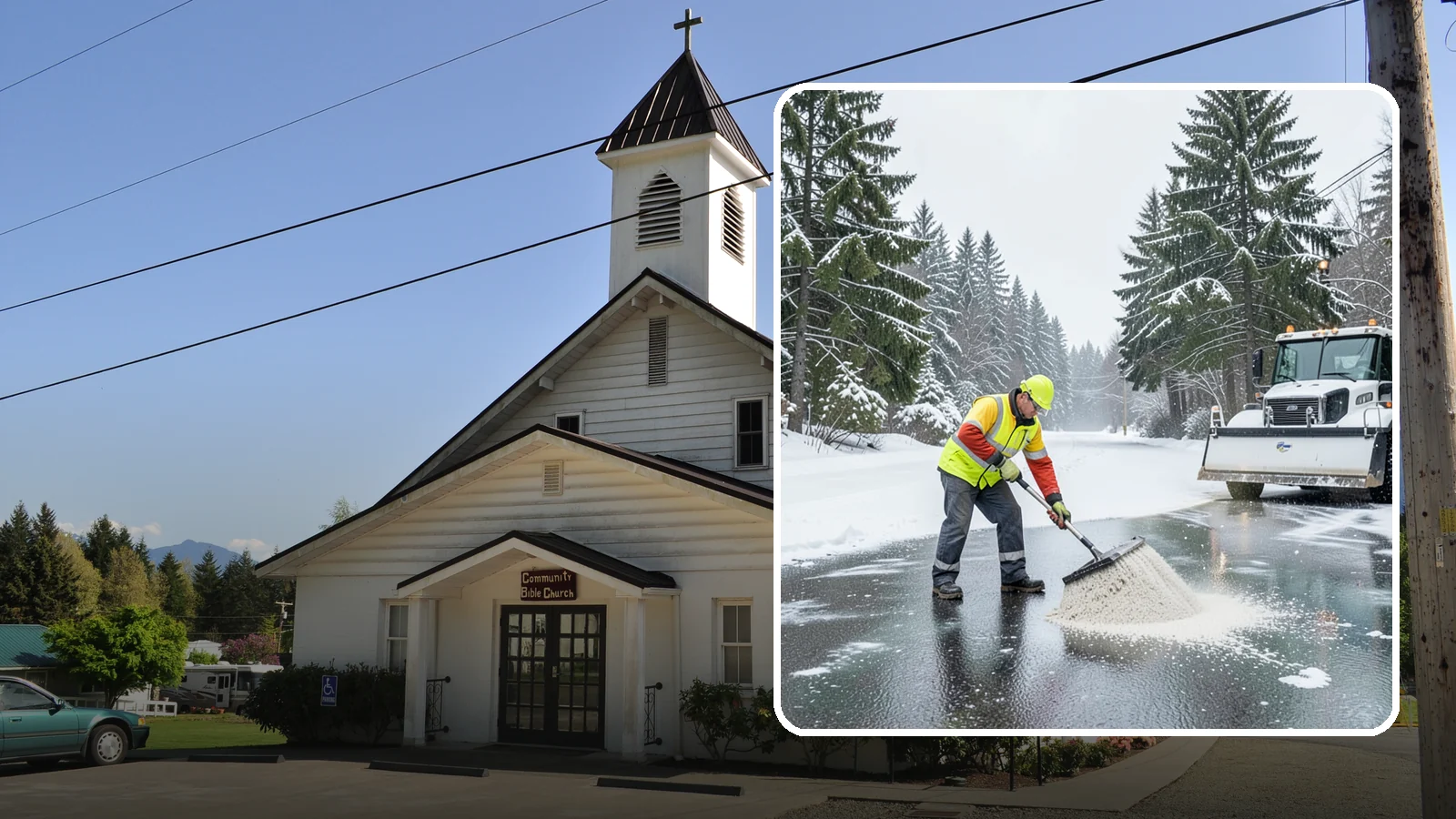 Emergency Deicing in Concrete, Skagit County, WA - We respond fast across Western Washington to treat icy lots, walks, and entrances when a freeze turns your surfaces into a slip...