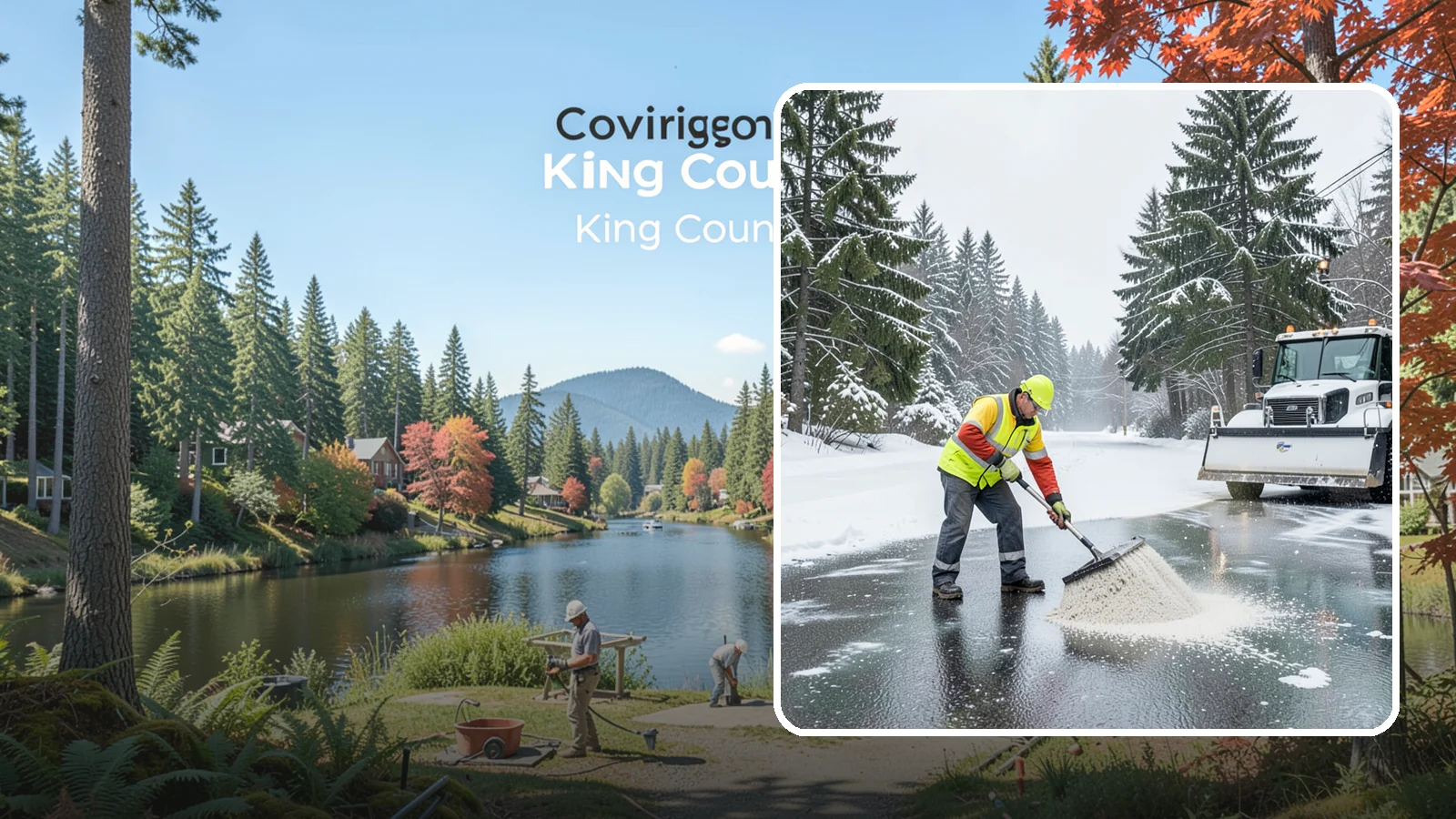 Emergency Deicing in Covington, King County, WA - We respond fast across Western Washington to treat icy lots, walks, and entrances when a freeze turns your surfaces into a slip...