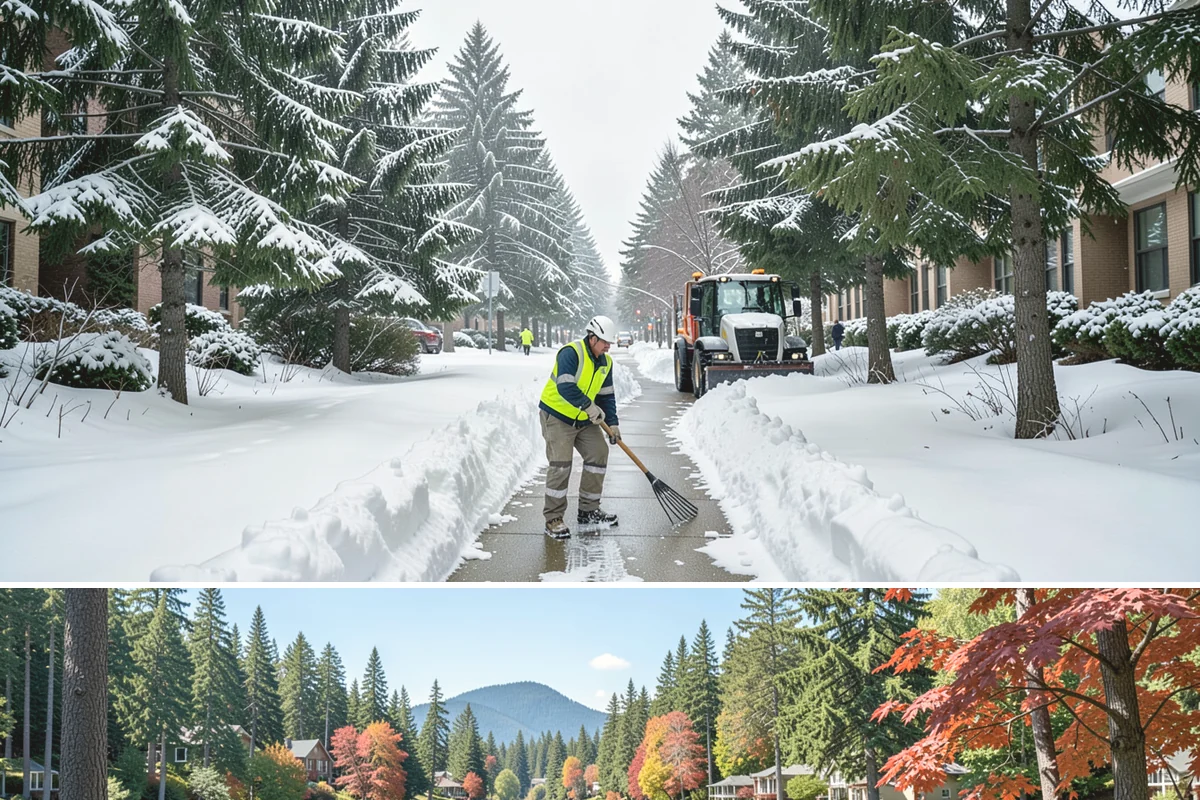 Emergency Deicing in Covington, King County, WA - Emergency deicing is available throughout winter whenever freeze-thaw conditions glaze surfaces, most often from November through...