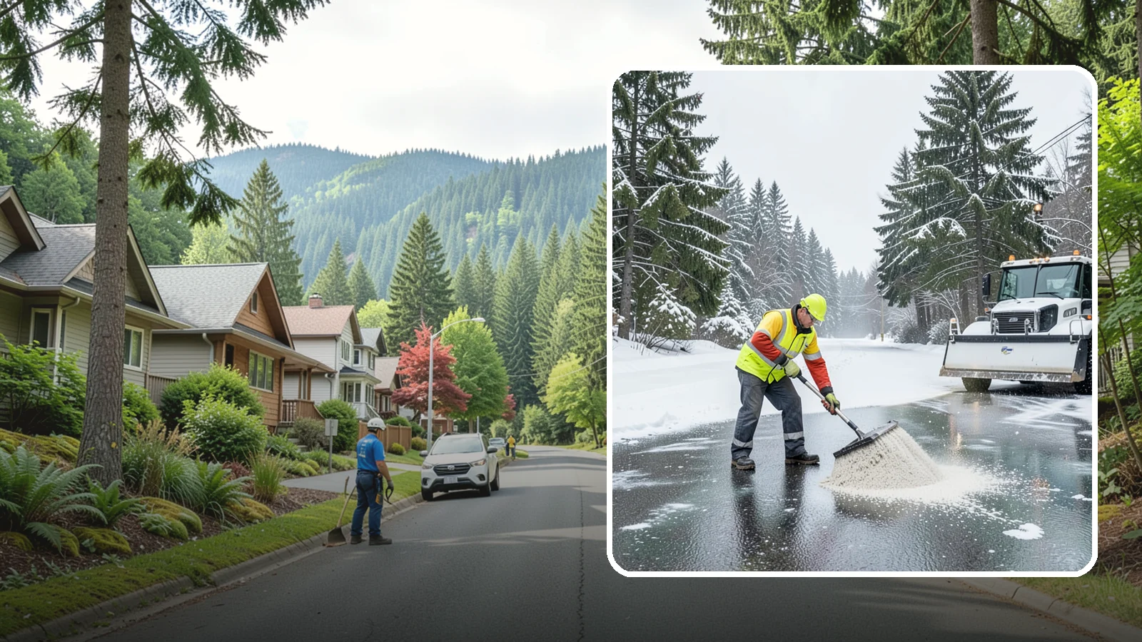Emergency Deicing in Darrington, Snohomish County, WA - We respond fast across Western Washington to treat icy lots, walks, and entrances when a freeze turns your surfaces into a slip...