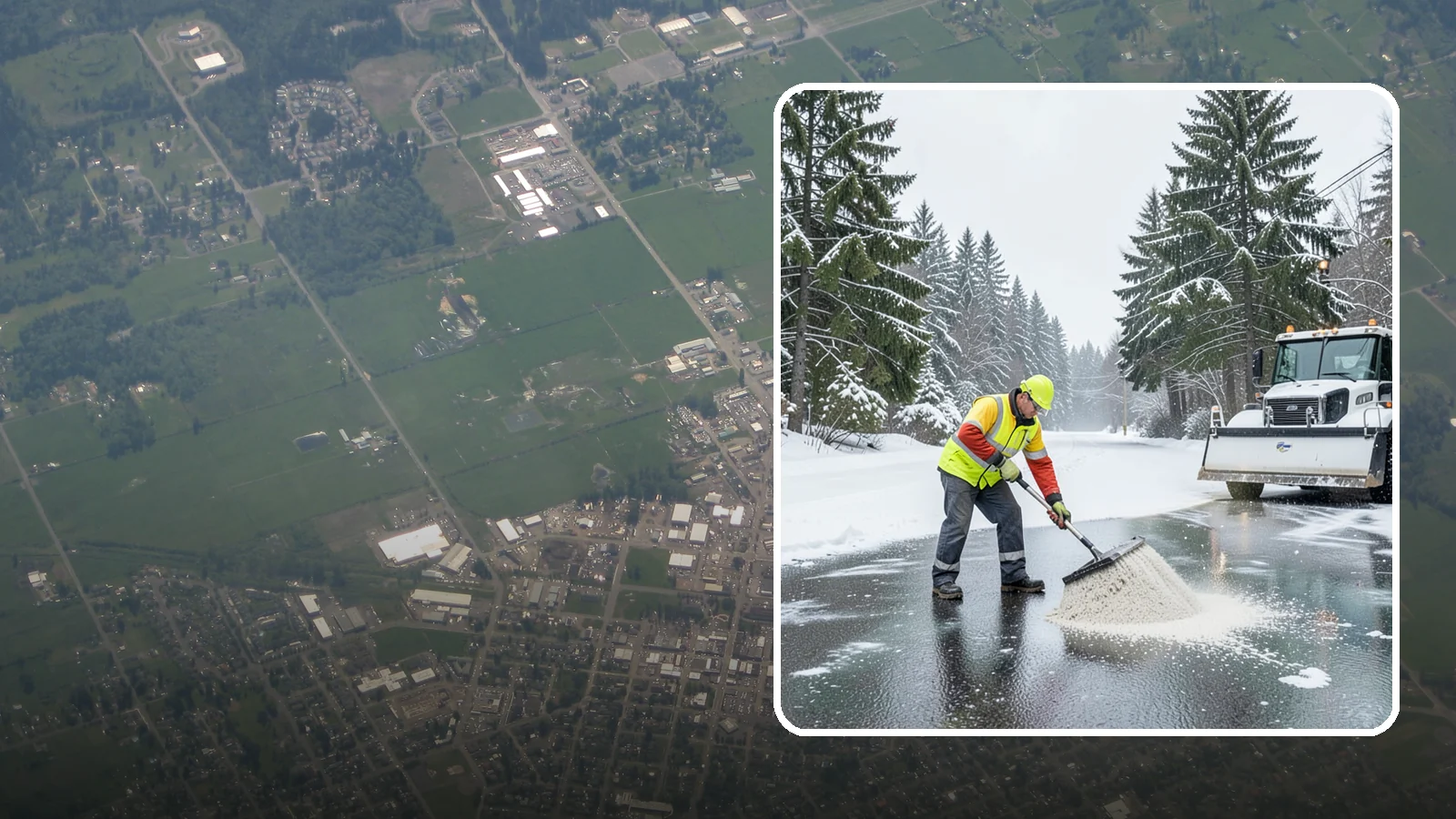 Emergency Deicing in Enumclaw, King County, WA - We respond fast across Western Washington to treat icy lots, walks, and entrances when a freeze turns your surfaces into a slip...