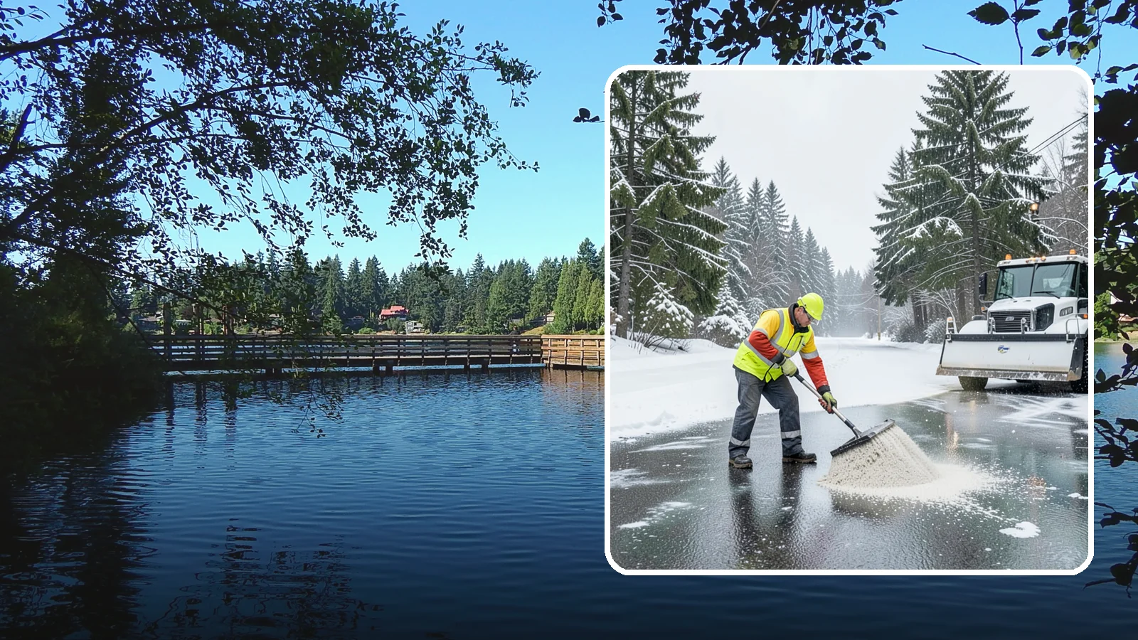 Emergency Deicing in Federal Way, King County, WA - We respond fast across Western Washington to treat icy lots, walks, and entrances when a freeze turns your surfaces into a slip...
