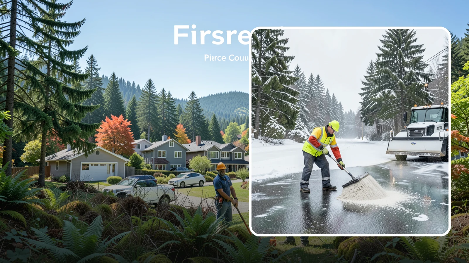 Emergency Deicing in Fircrest, Pierce County, WA - We respond fast across Western Washington to treat icy lots, walks, and entrances when a freeze turns your surfaces into a slip...