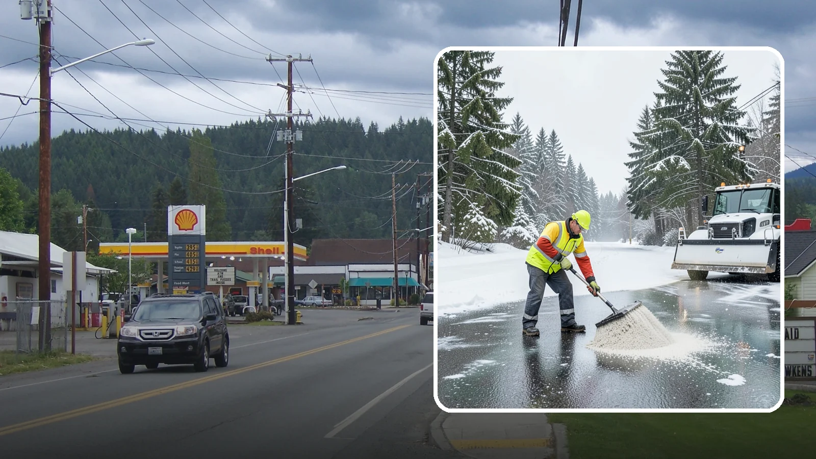 Emergency Deicing in Granite Falls, Snohomish County, WA - We respond fast across Western Washington to treat icy lots, walks, and entrances when a freeze turns your surfaces into a slip...