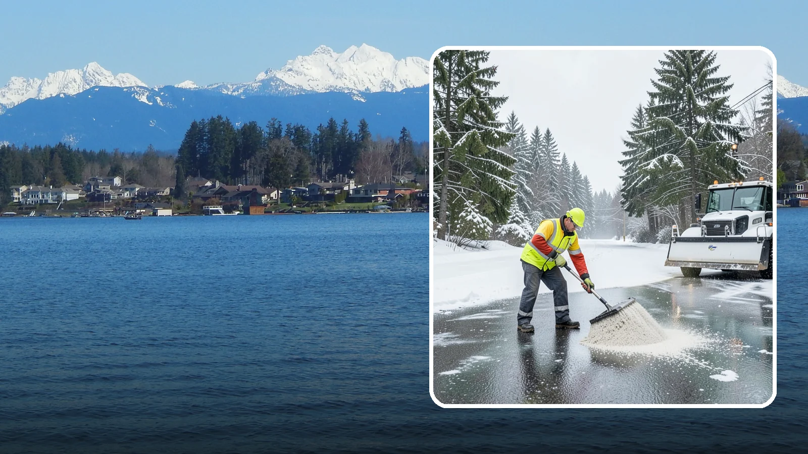 Emergency Deicing in Lake Stevens, Snohomish County, WA - We respond fast across Western Washington to treat icy lots, walks, and entrances when a freeze turns your surfaces into a slip...