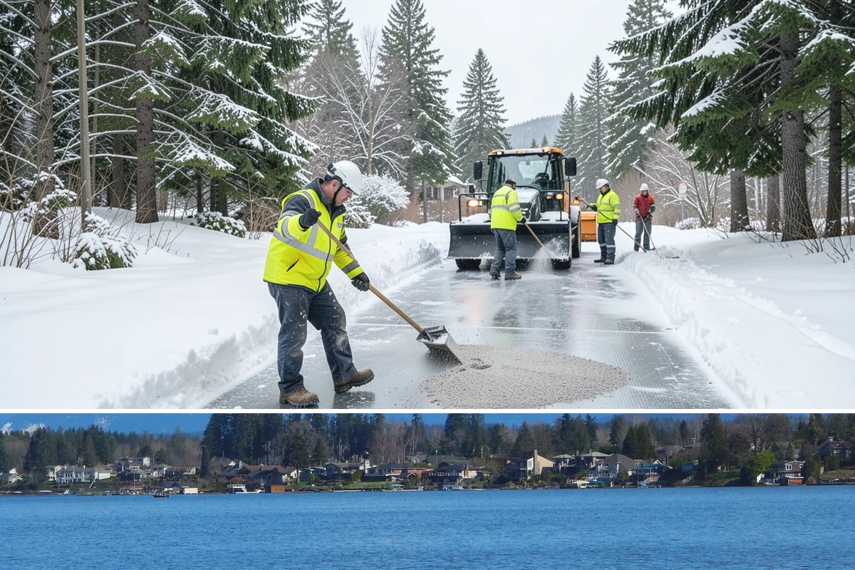 Emergency Deicing in Lake Stevens, Snohomish County, WA - Emergency deicing is available throughout winter whenever freeze-thaw conditions glaze surfaces, most often from November through...