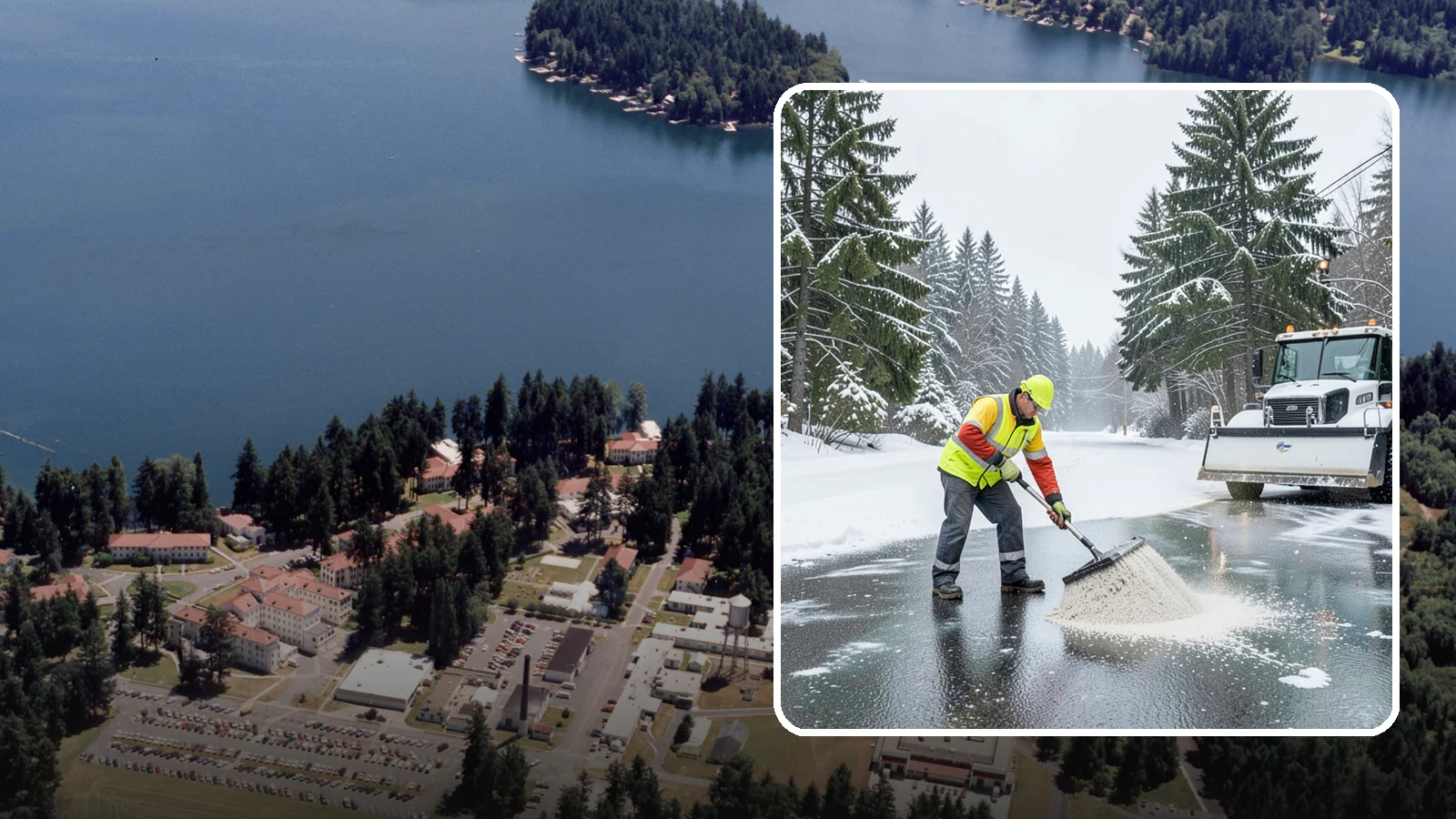 Emergency Deicing in Lakewood, Pierce County, WA - We respond fast across Western Washington to treat icy lots, walks, and entrances when a freeze turns your surfaces into a slip...