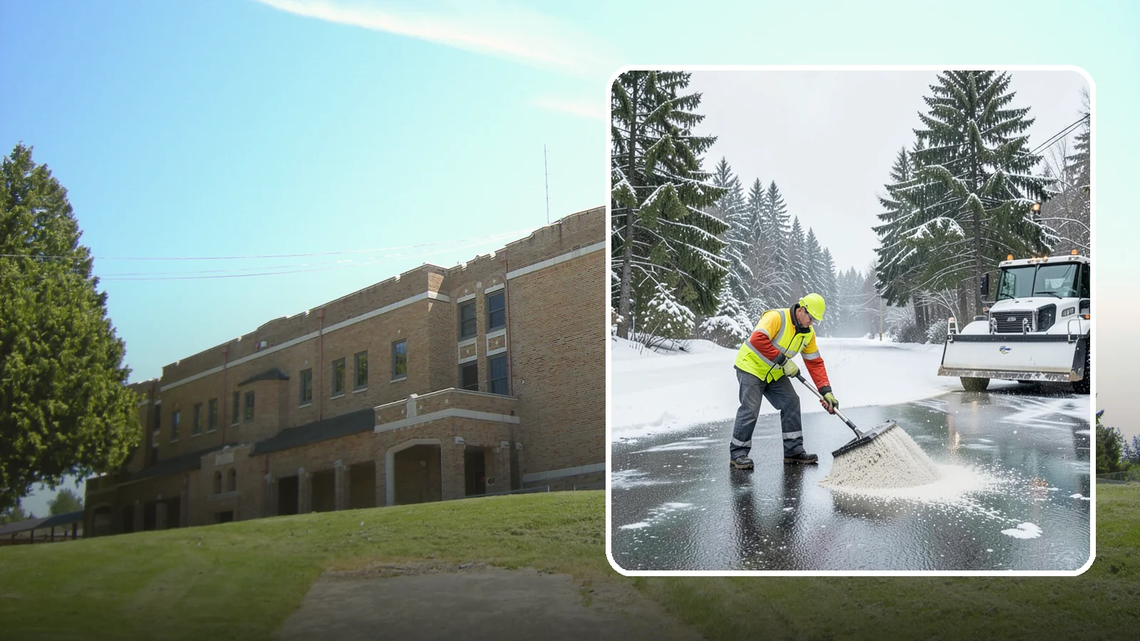 Emergency Deicing in Maple Valley, King County, WA - We respond fast across Western Washington to treat icy lots, walks, and entrances when a freeze turns your surfaces into a slip...