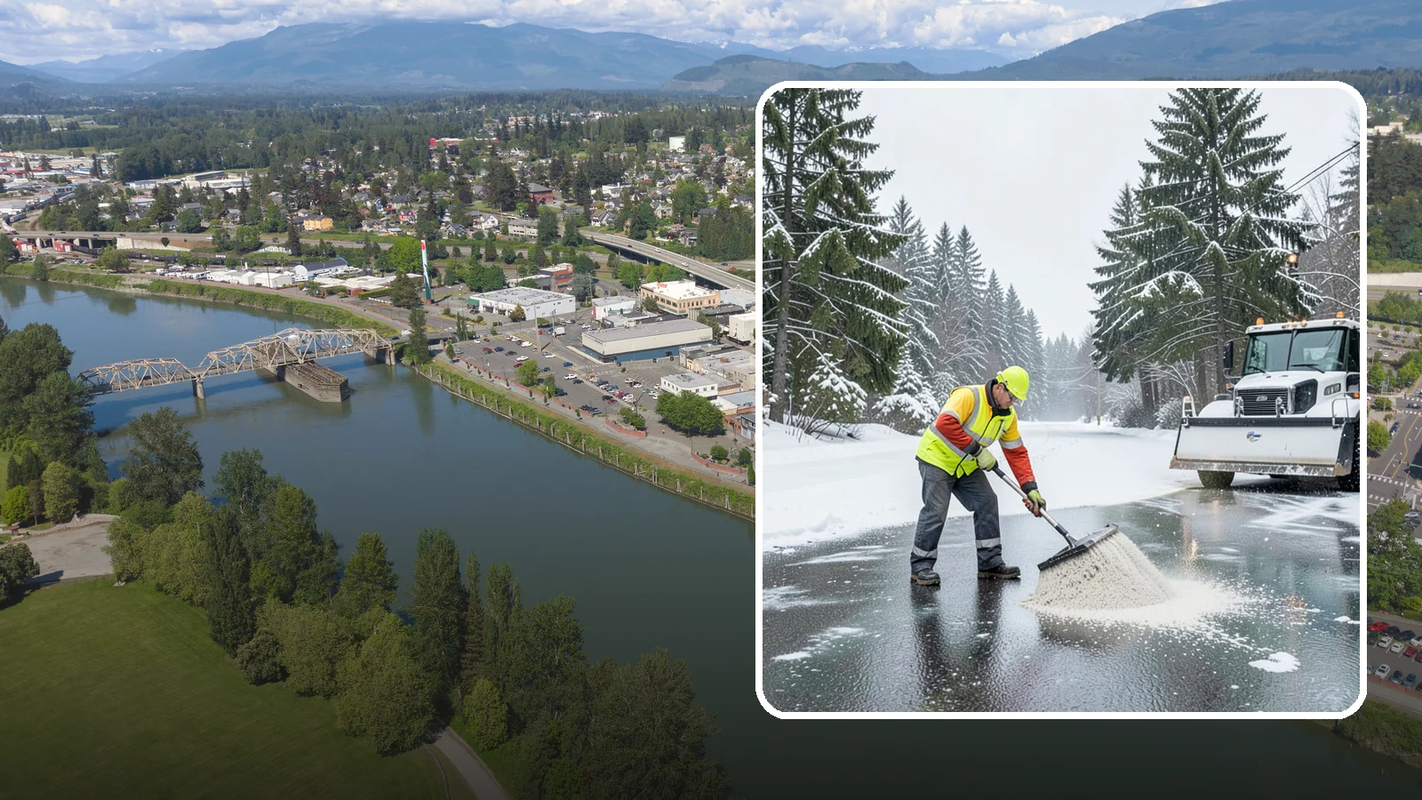 Emergency Deicing in Mount Vernon, Skagit County, WA - We respond fast across Western Washington to treat icy lots, walks, and entrances when a freeze turns your surfaces into a slip...