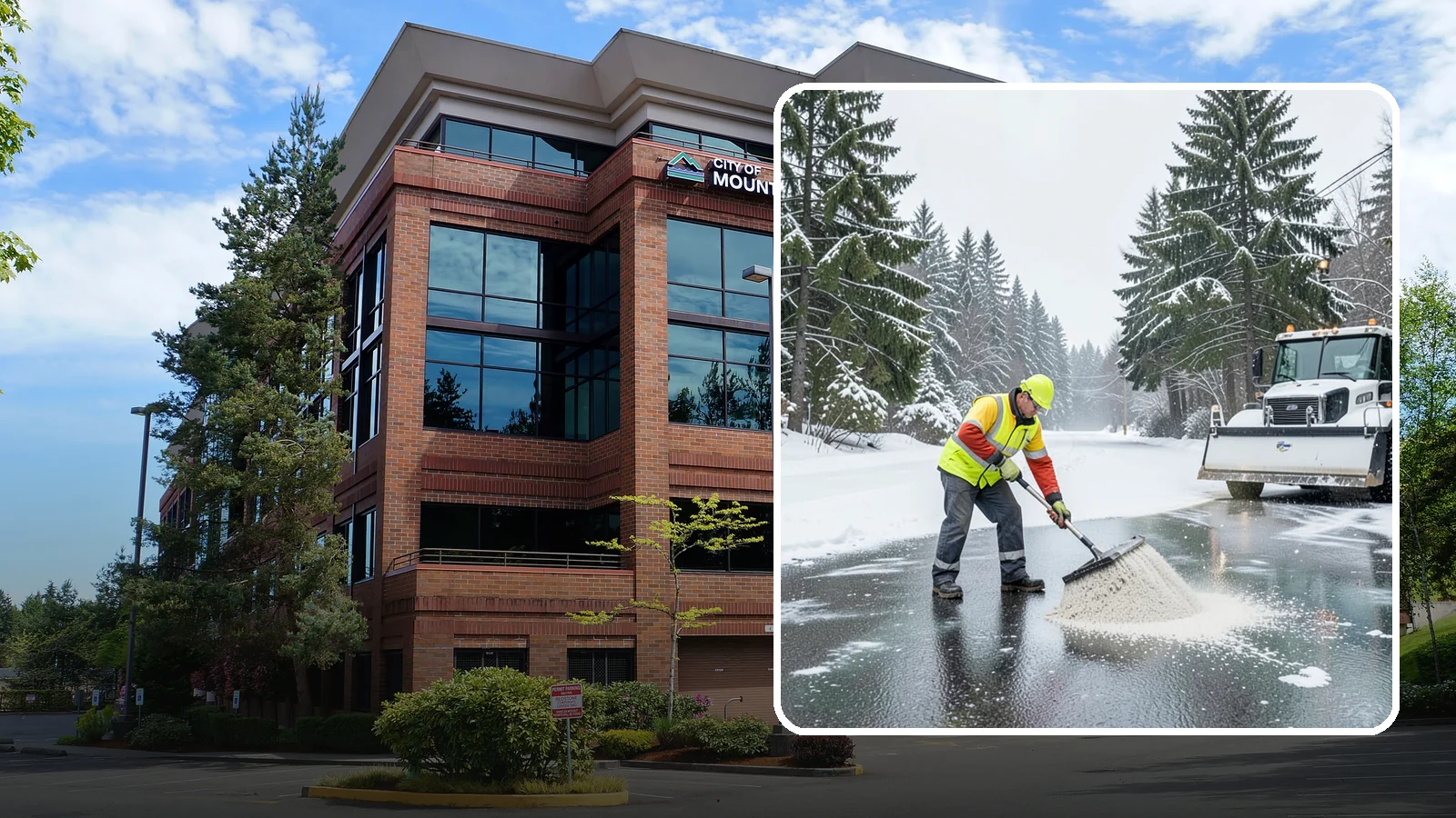 Emergency Deicing in Mountlake Terrace, Snohomish County, WA - We respond fast across Western Washington to treat icy lots, walks, and entrances when a freeze turns your surfaces into a slip...