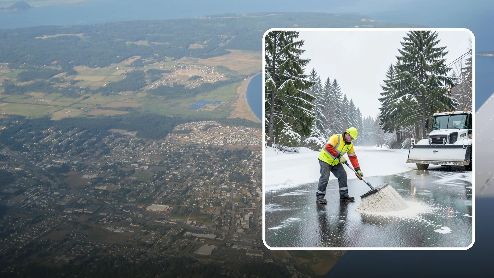 Emergency Deicing in Oak Harbor, Island County, WA - We respond fast across Western Washington to treat icy lots, walks, and entrances when a freeze turns your surfaces into a slip...