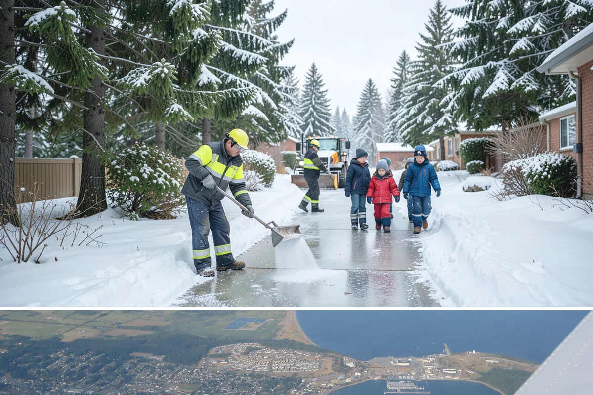 Emergency Deicing in Oak Harbor, Island County, WA - Emergency deicing is available throughout winter whenever freeze-thaw conditions glaze surfaces, most often from November through...