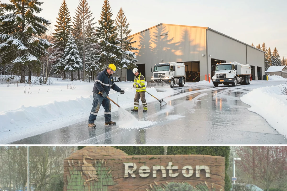 Emergency Deicing in Renton, King County, WA - Emergency deicing is available throughout winter whenever freeze-thaw conditions glaze surfaces, most often from November through...