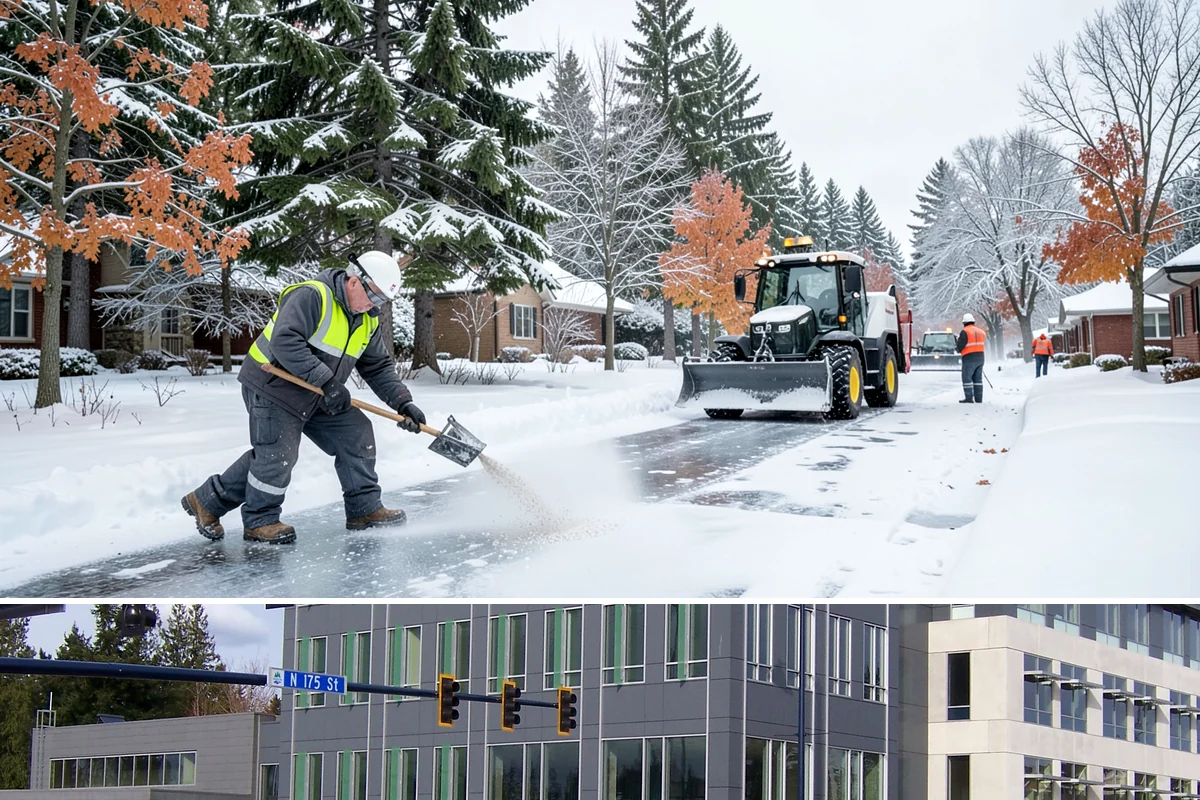 Emergency Deicing in Shoreline, King County, WA - Emergency deicing is available throughout winter whenever freeze-thaw conditions glaze surfaces, most often from November through...