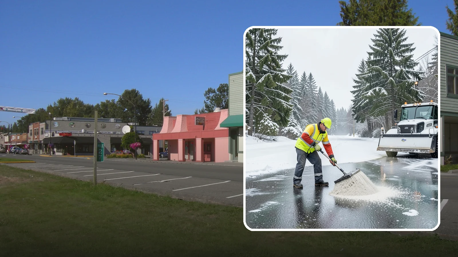 Emergency Deicing in Snoqualmie, King County, WA - We respond fast across Western Washington to treat icy lots, walks, and entrances when a freeze turns your surfaces into a slip...