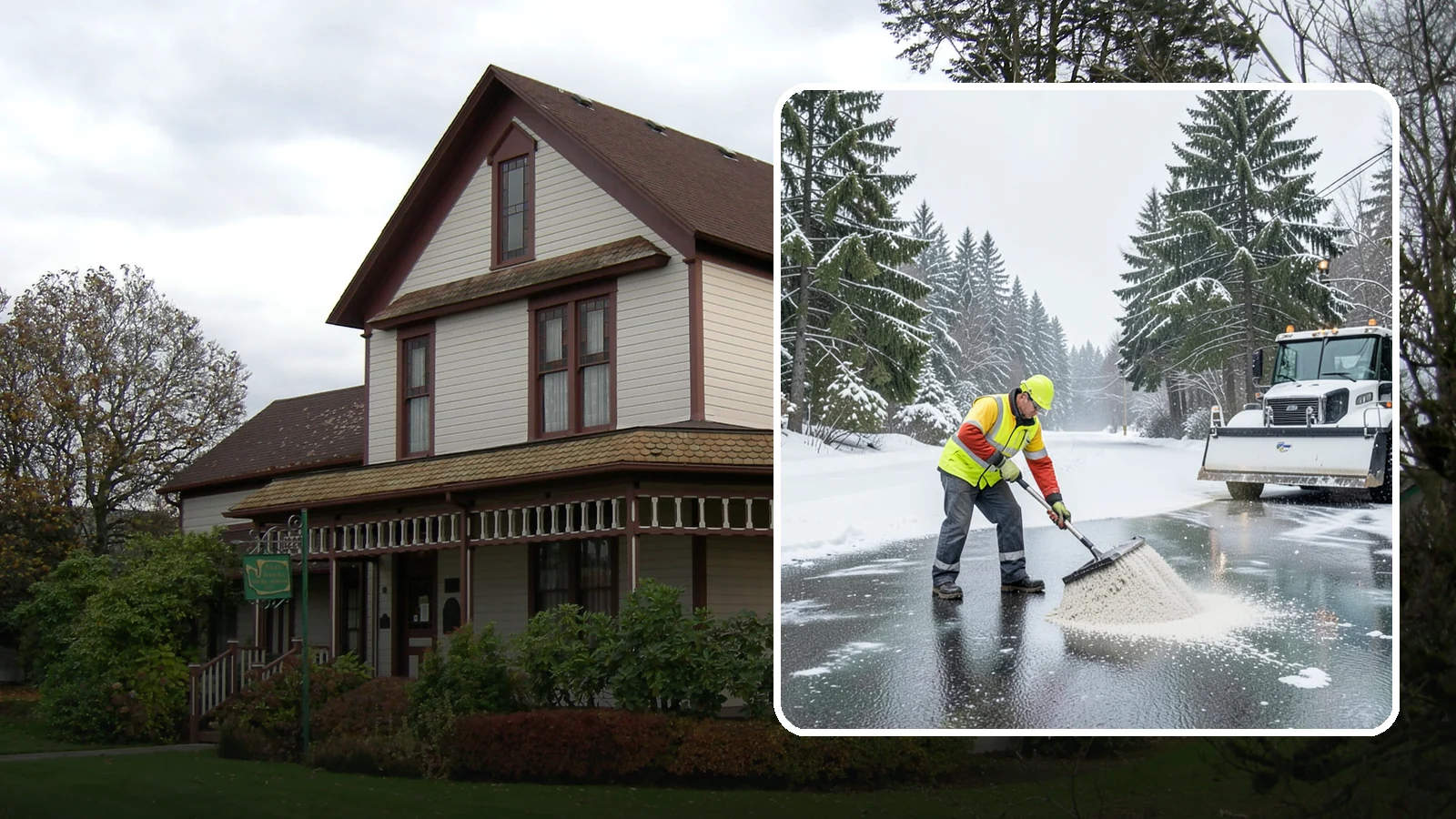 Emergency Deicing in Sumner, Pierce County, WA - We respond fast across Western Washington to treat icy lots, walks, and entrances when a freeze turns your surfaces into a slip...