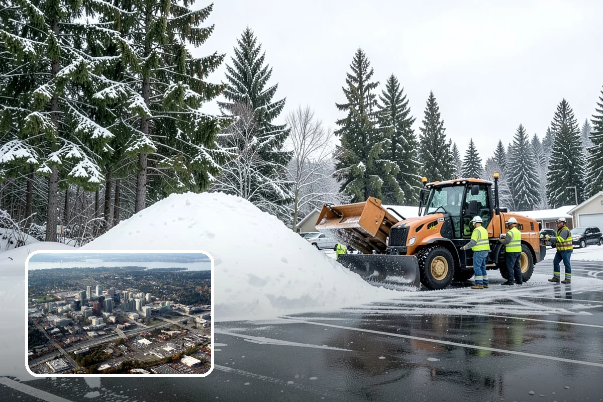 Emergency Driveway Clearing in Bellevue, King County, WA - Short-notice clearing to free trapped vehicles