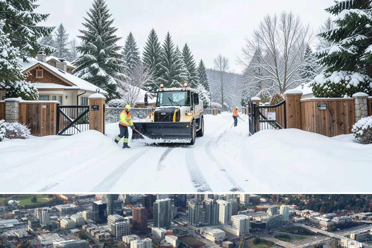 Emergency Driveway Clearing in Bellevue, King County, WA - Emergency driveway clearing is available all winter, with heaviest demand during overnight lowland snow events from late fall...