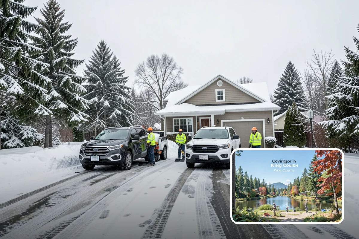 Emergency Driveway Clearing in Covington, King County, WA - Short-notice clearing to free trapped vehicles