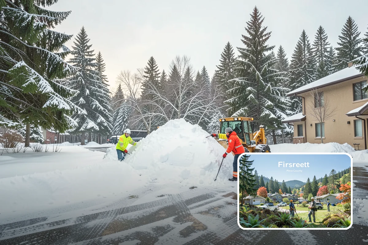 Emergency Driveway Clearing in Fircrest, Pierce County, WA - Short-notice clearing to free trapped vehicles