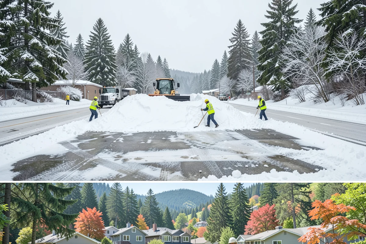 Emergency Driveway Clearing in Fircrest, Pierce County, WA - Emergency driveway clearing is available all winter, with heaviest demand during overnight lowland snow events from late fall...