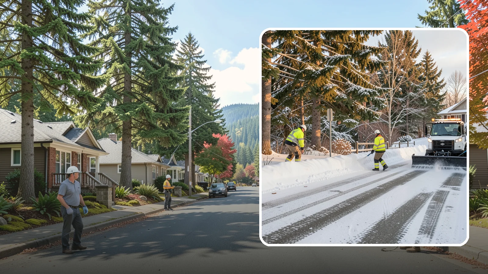 Emergency Driveway Clearing in Hunts Point, King County, WA - We clear snowed-in driveways across Western Washington on short notice so you can get your vehicle out when a storm traps you at...