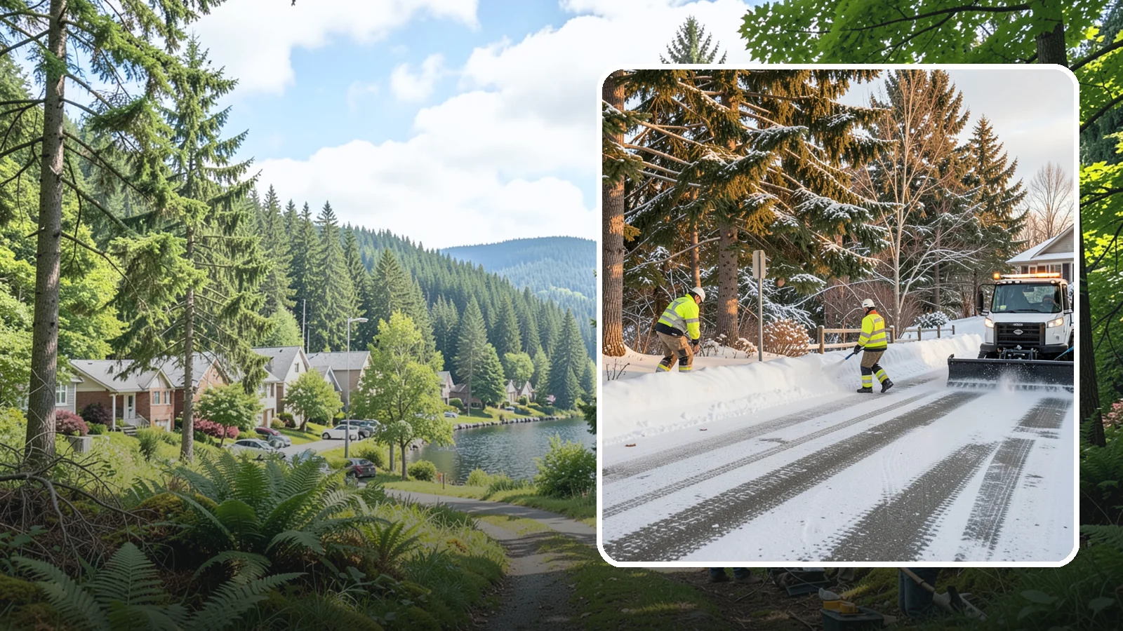 Emergency Driveway Clearing in Lake Forest Park, King County, WA - We clear snowed-in driveways across Western Washington on short notice so you can get your vehicle out when a storm traps you at...