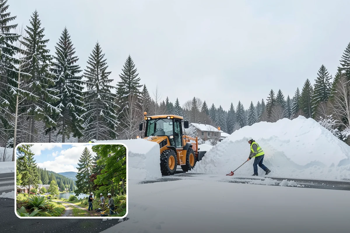 Emergency Driveway Clearing in Lake Forest Park, King County, WA - Short-notice clearing to free trapped vehicles