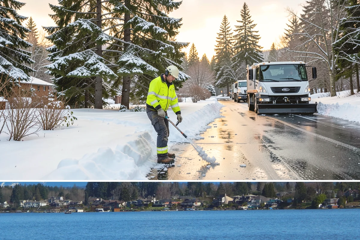 Emergency Driveway Clearing in Lake Stevens, Snohomish County, WA - Emergency driveway clearing is available all winter, with heaviest demand during overnight lowland snow events from late fall...