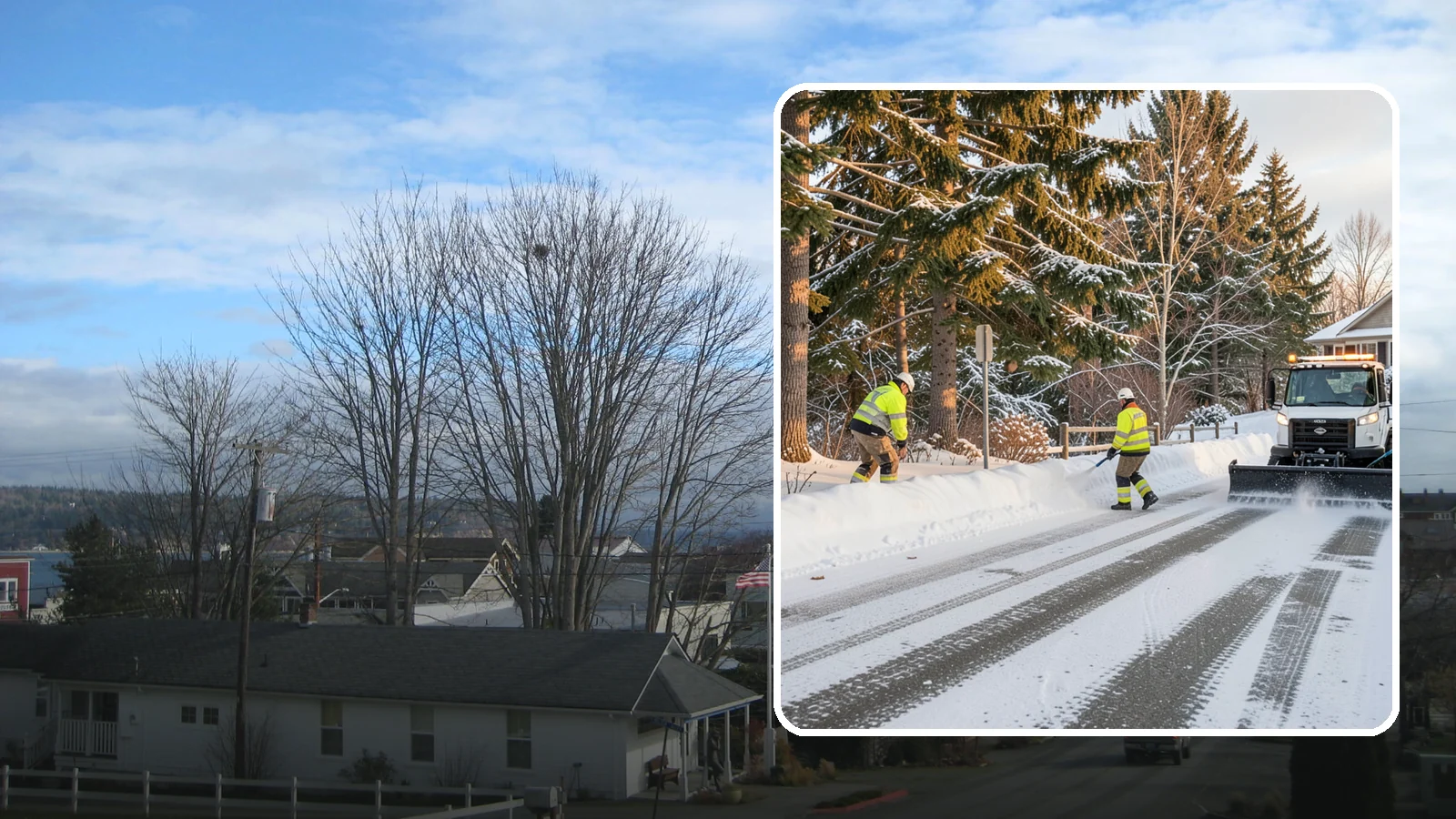 Emergency Driveway Clearing in Langley, Island County, WA - We clear snowed-in driveways across Western Washington on short notice so you can get your vehicle out when a storm traps you at...