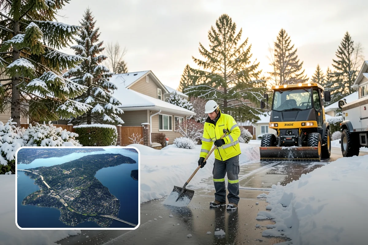 Emergency Driveway Clearing in Mercer Island, King County, WA - Short-notice clearing to free trapped vehicles