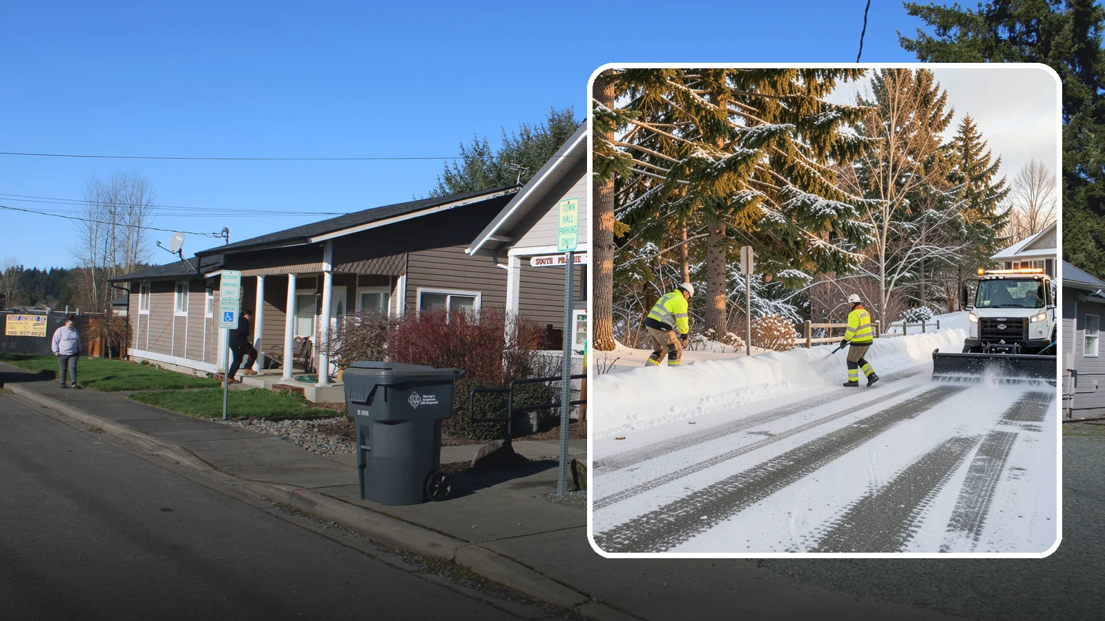 Emergency Driveway Clearing in South Prairie, Pierce County, WA - We clear snowed-in driveways across Western Washington on short notice so you can get your vehicle out when a storm traps you at...