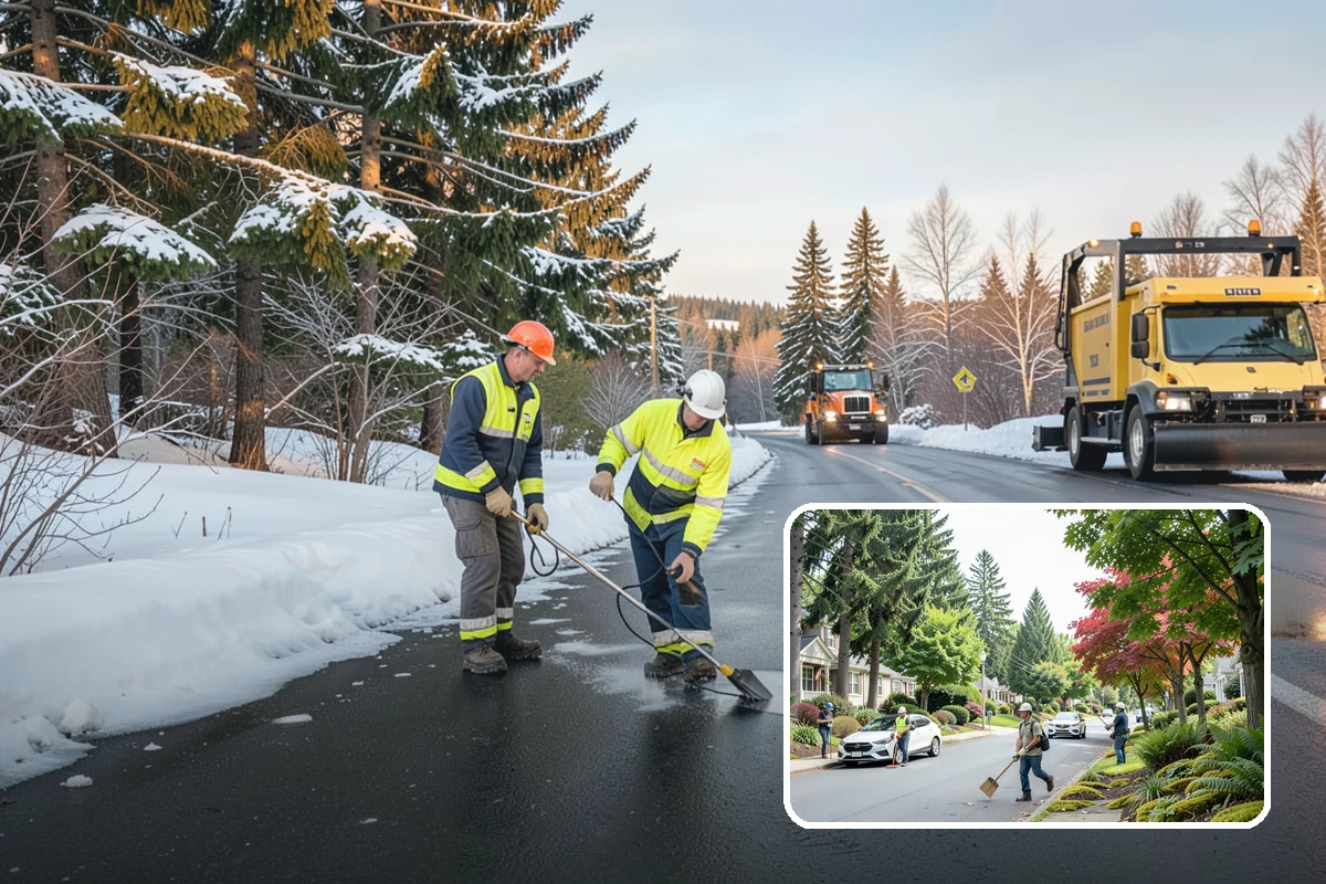 Emergency Parking Access in Beaux Arts Village, King County, WA - Fast reopening of snowed-in lots and stalls