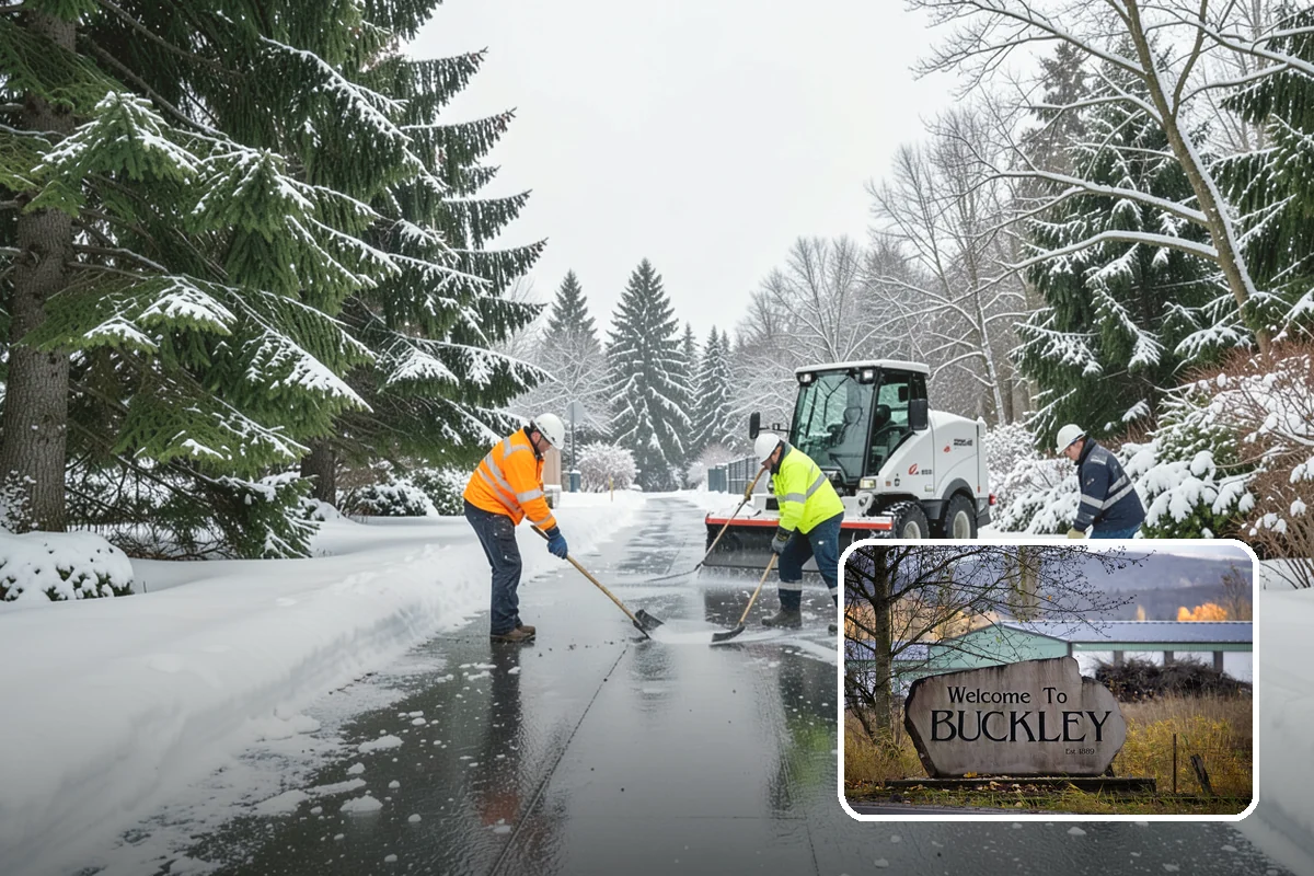 Emergency Parking Access in Buckley, Pierce County, WA - Fast reopening of snowed-in lots and stalls