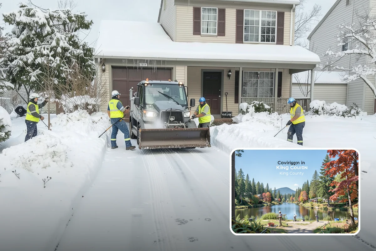 Emergency Parking Access in Covington, King County, WA - Fast reopening of snowed-in lots and stalls