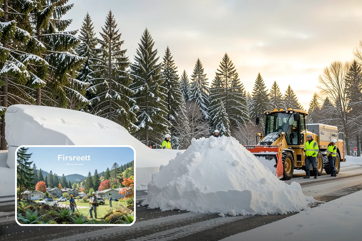 Emergency Parking Access in Fircrest, Pierce County, WA - Fast reopening of snowed-in lots and stalls