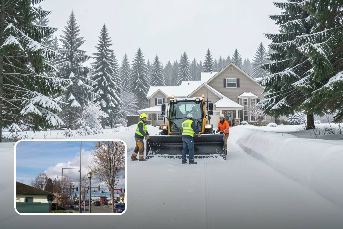 Emergency Parking Access in Marysville, Snohomish County, WA - Fast reopening of snowed-in lots and stalls