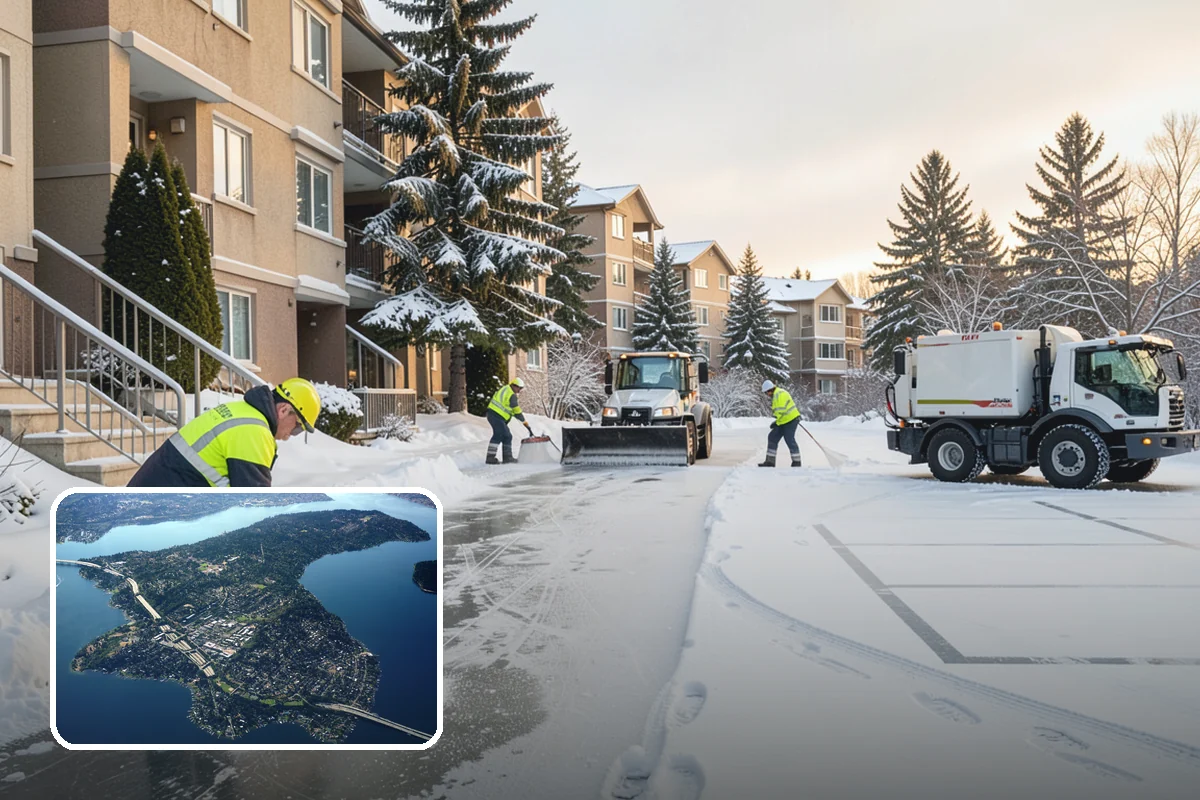 Emergency Parking Access in Mercer Island, King County, WA - Fast reopening of snowed-in lots and stalls
