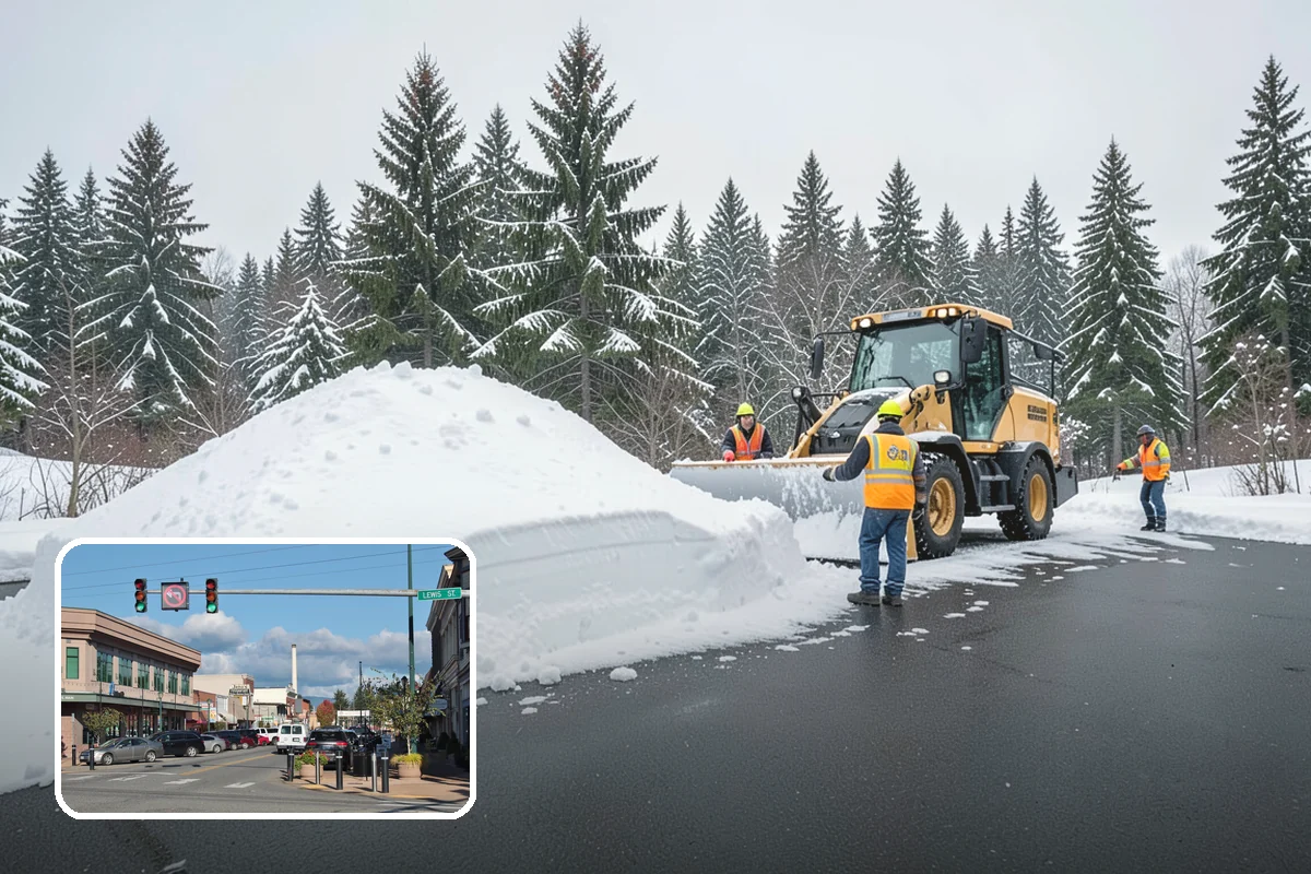 Emergency Parking Access in Monroe, Snohomish County, WA - Fast reopening of snowed-in lots and stalls