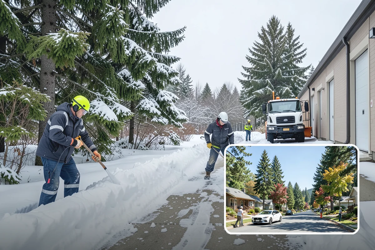 Emergency Parking Access in Orting, Pierce County, WA - Fast reopening of snowed-in lots and stalls