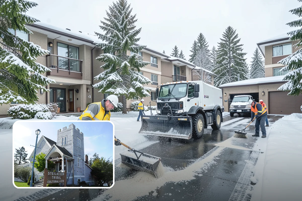 Emergency Parking Access in Steilacoom, Pierce County, WA - Fast reopening of snowed-in lots and stalls