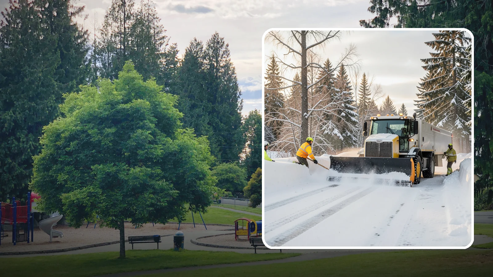 Emergency Plowing in Bonney Lake, Pierce County, WA - We dispatch plow crews around the clock across Western Washington when a sudden snowfall buries lots and driveways and you need...