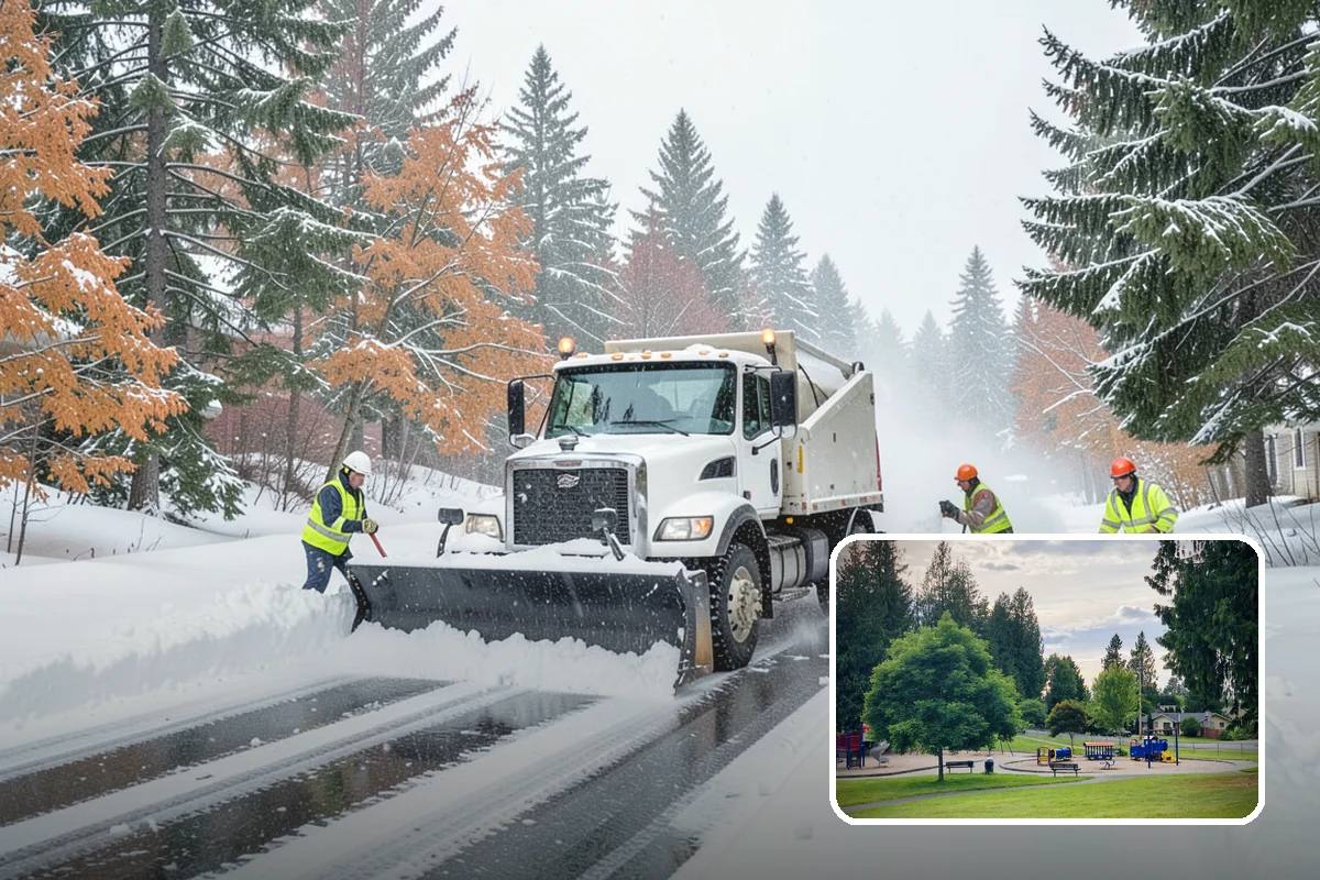 Emergency Plowing in Bonney Lake, Pierce County, WA - Around-the-clock dispatch for sudden, heavy snowfall