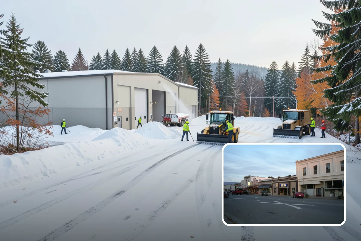 Emergency Plowing in Burlington, Skagit County, WA - Around-the-clock dispatch for sudden, heavy snowfall